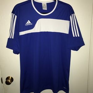 Adidas Men's Climalite blue shirt